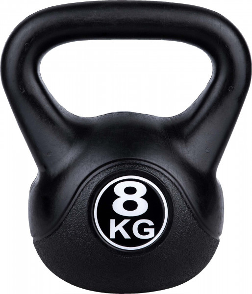 Fitforce 8kg Kettlebell schwarz Kugelhantel