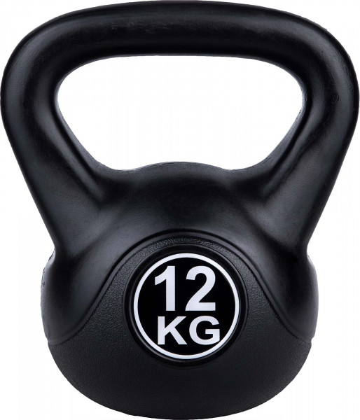 Fitforce 12kg Kettlebell schwarz Kugelhantel