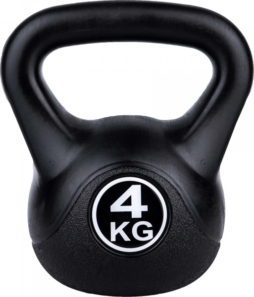 Fitforce 4kg Kettlebell schwarz Kugelhantel